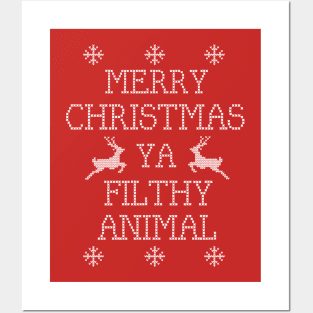 Merry Christmas Ya Filthy Animal Posters and Art